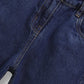Girls Trendy Wide-Leg Blue Jeans