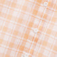 Coral Plaid Cotton Top