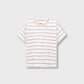 Girls Lycra Striped Henley Tee