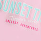 Pink Sunset Time Jersey Co-Ord Set