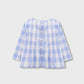 Sky Checkered Cotton Top