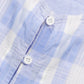 Sky Checkered Cotton Top