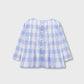 Sky Checkered Cotton Top