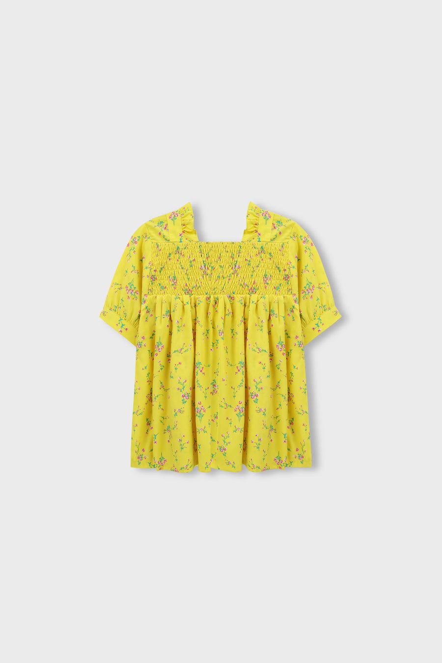 Mustard Bloom Viscose Top