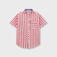 Boys Heritage Red Striped Cotton Shirt