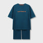 Boys Teal Fun Jersey Co-ord Set