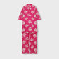Girls Floral Radiance Pink Kurta Set - 2pc
