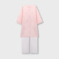 Girls Pink Cotton Kurta Set
