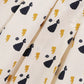 Printed Ivory Cotton Casual Dress
