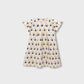 Printed Ivory Cotton Casual Dress
