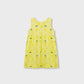 Citrus Lemon Printed Jersey Frock
