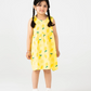 Citrus Lemon Printed Jersey Frock
