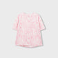 Girls Pink Printed Relaxed Tee