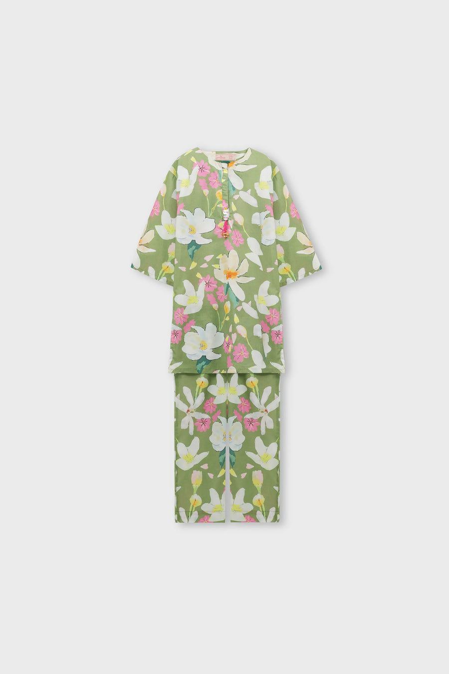 Green Garden Printed Kurta Set - 2pc