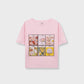 Girls Floral Frames Drop Tee