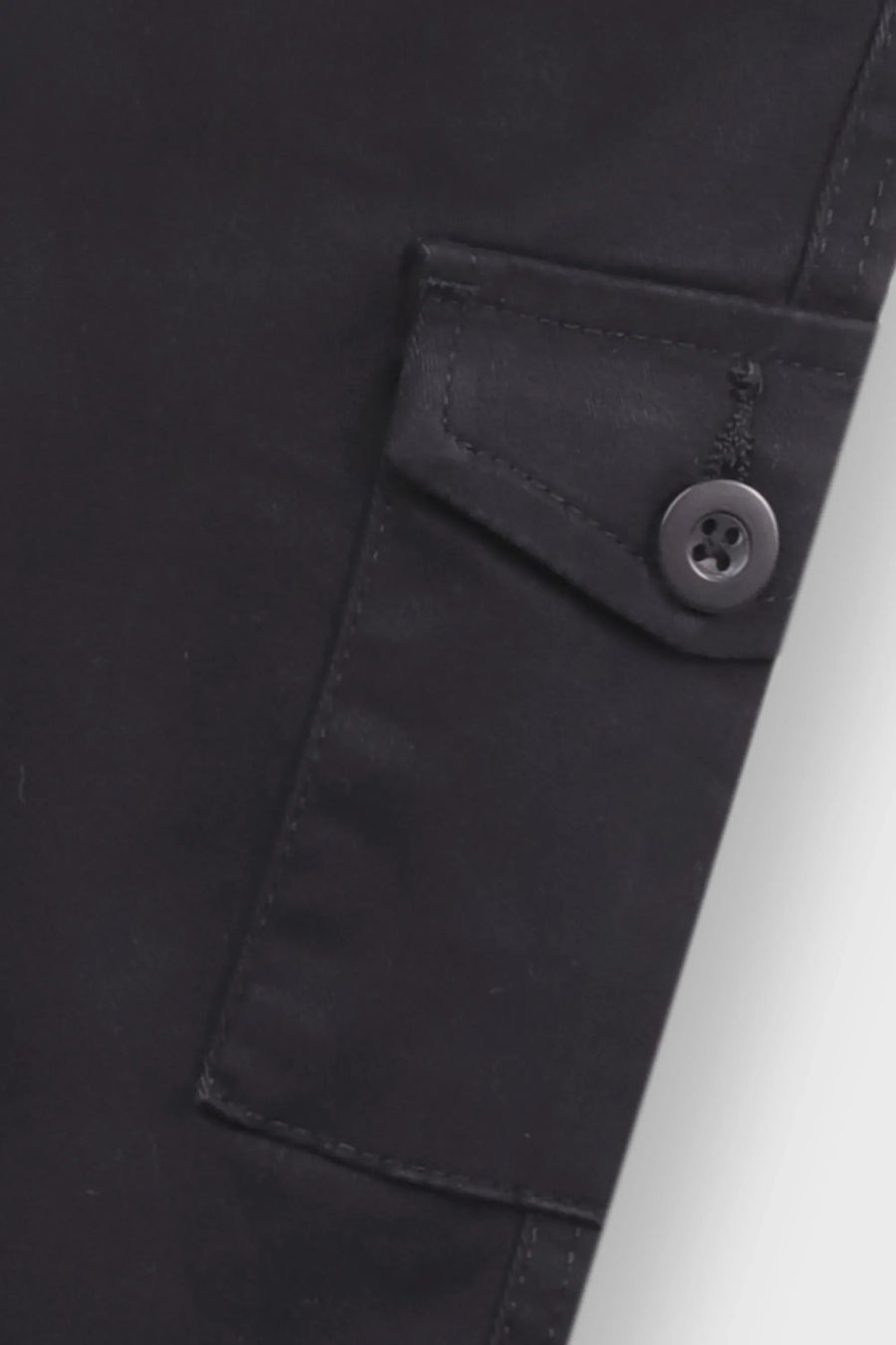 Boys Cool Black Cargo Pants