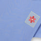 Girls Blue Embroidered Drop Tee