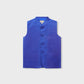 Boys Royal Blue Jamawar Waistcoat