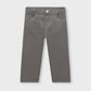 Boys' Grey Straight Fit Twill Pants