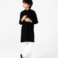 Boys Classic Black Cotton Kurta