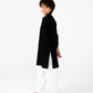 Boys Classic Black Cotton Kurta