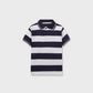 Boys Navy Stripe Polo