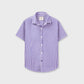 Boys Blue Checkered Cotton Shirt