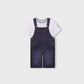 Boys Casual Denim Dungaree Set
