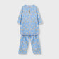 Sky Blossom Cotton Kurta Shalwar - 2pc