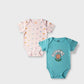 Girls Happy Blossom Bodysuit Set - (Pack of 2)