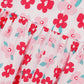 Crimson Blossom Cotton Dress