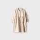 Caramel Collared Cotton Dress