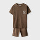 Boys Faded Brown Co-ord Set