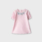Pink Checkered Embroidered Top