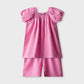 Girls Puffy Rose Co-ord Set