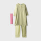 Pastel Pistachio Festive Kurta Set - 3pc