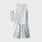 Silver Mint Sparkle Kurta Set - 3pc