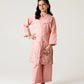 Peach Delicate Embroidered Kurta Set - 2pc