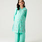 Light Green Delicate Embroidered Kurta Set - 2pc