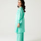 Light Green Delicate Embroidered Kurta Set - 2pc