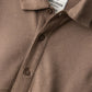 Boys Brown Popcorn Button Tee