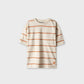 Boys Rust Stripe Drop Tee
