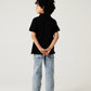 Boys Classic Black Pique Polo