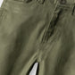 Boys Olive Straight Fit Twill Pants
