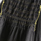 Midnight Black Smocked Dobby Top