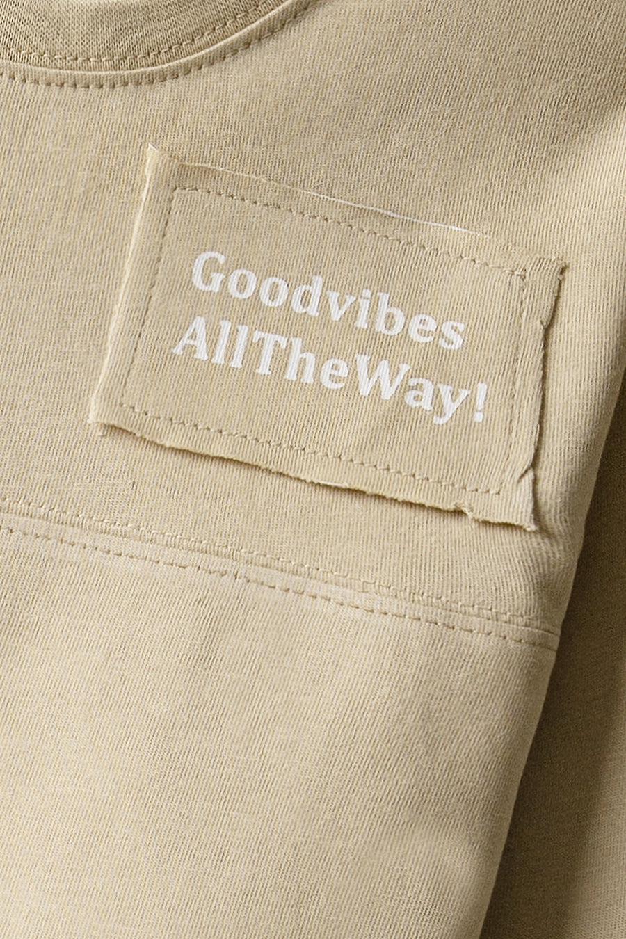 Boys Beige Drop Mini Terry Tee