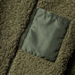 Boys Olive Sherpa Fleece Jacket