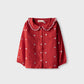 Red Heart Frill Bubble Top