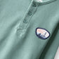 Boys Green Henley Waffle Co-ord Set