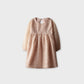 Peach Petal Yoke Net Dress